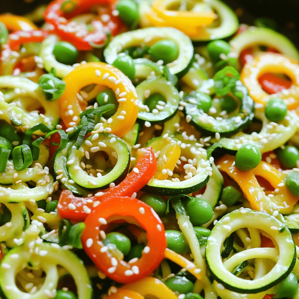 Zucchini Noodle Stir Fry Einfache und gesunde Mahlzeit