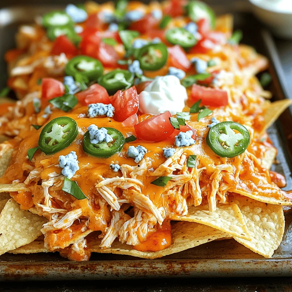 Loaded Buffalo Chicken Nachos Köstlicher Genuss
