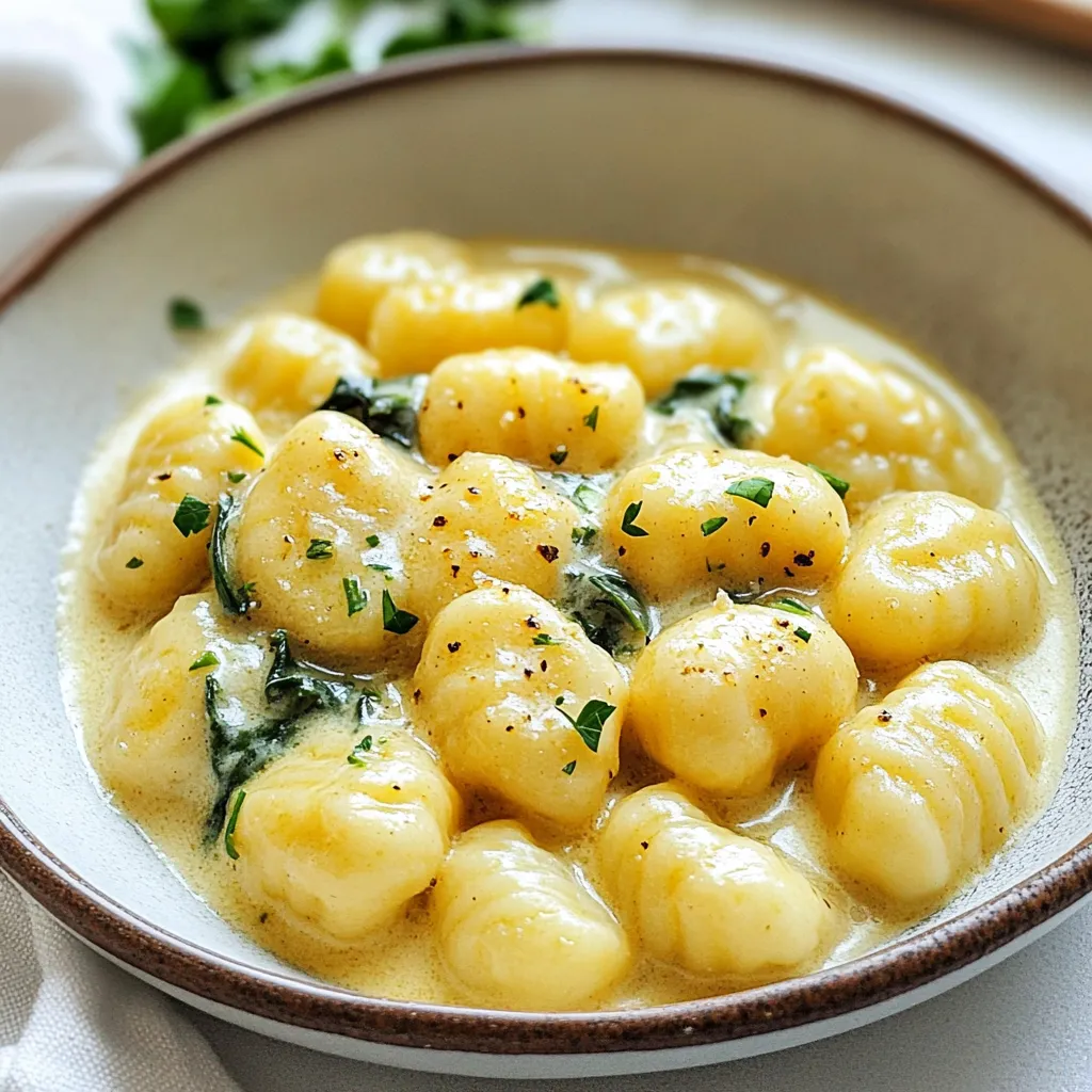 Cremige Knoblauch-Parmesan-Gnocchi Genussvolle Mahlzeit