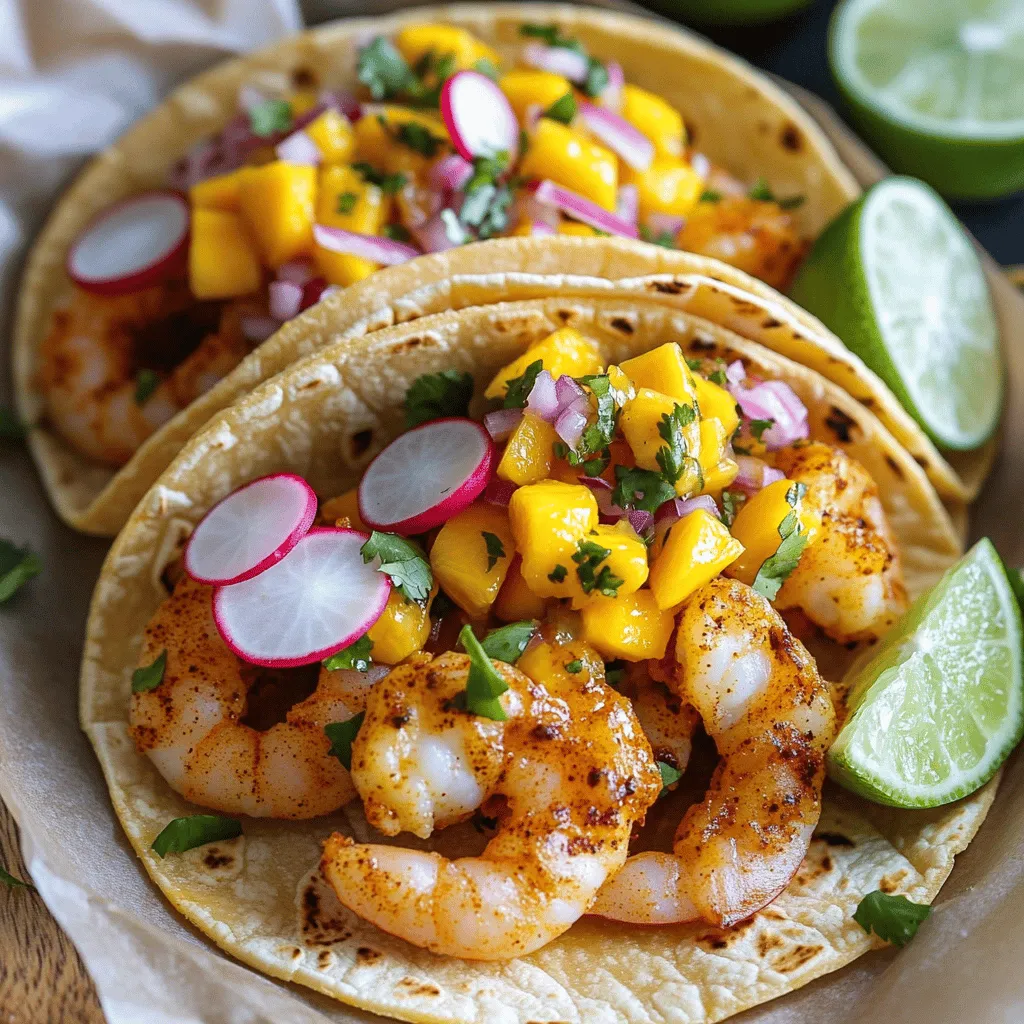 Würzige Garnelen-Tacos mit Mango-Salsa Rezept