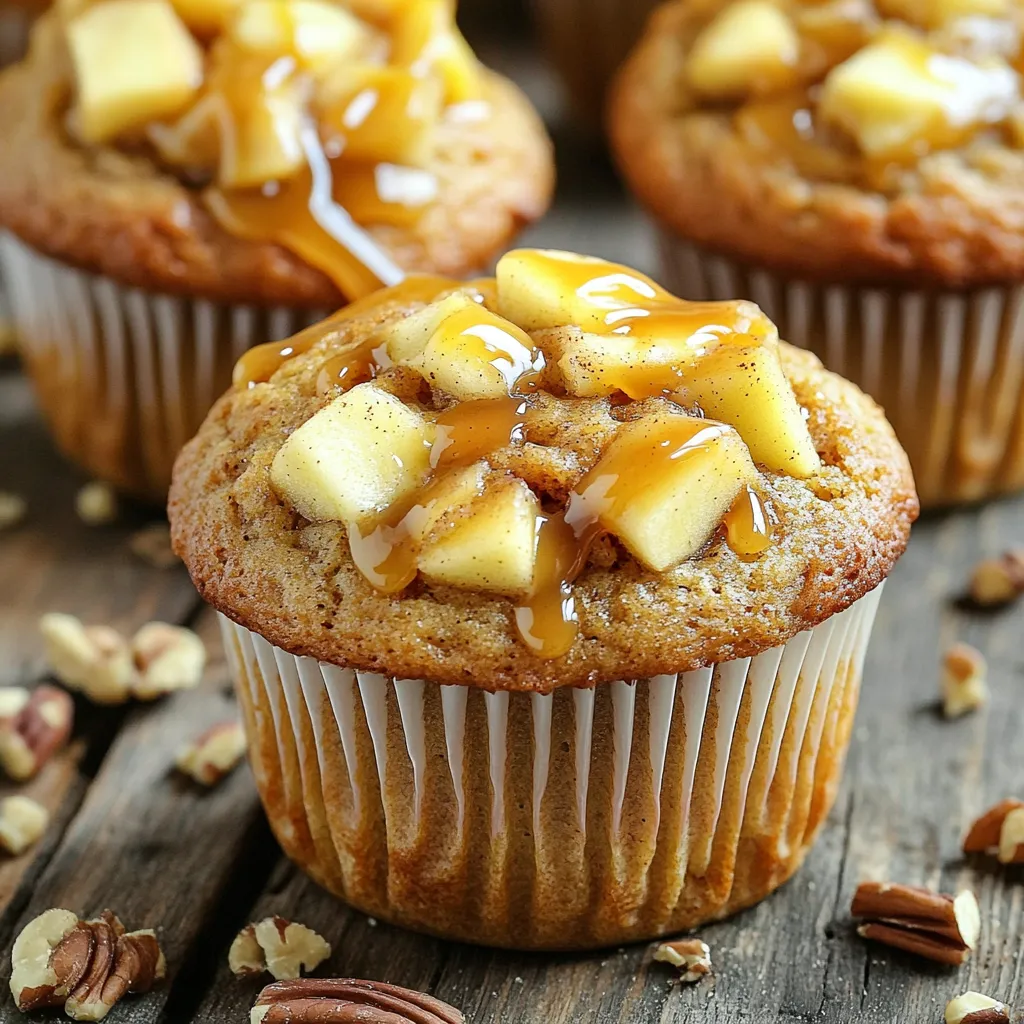 Karamell-Apfel-Muffins für ein köstliches Frühstück