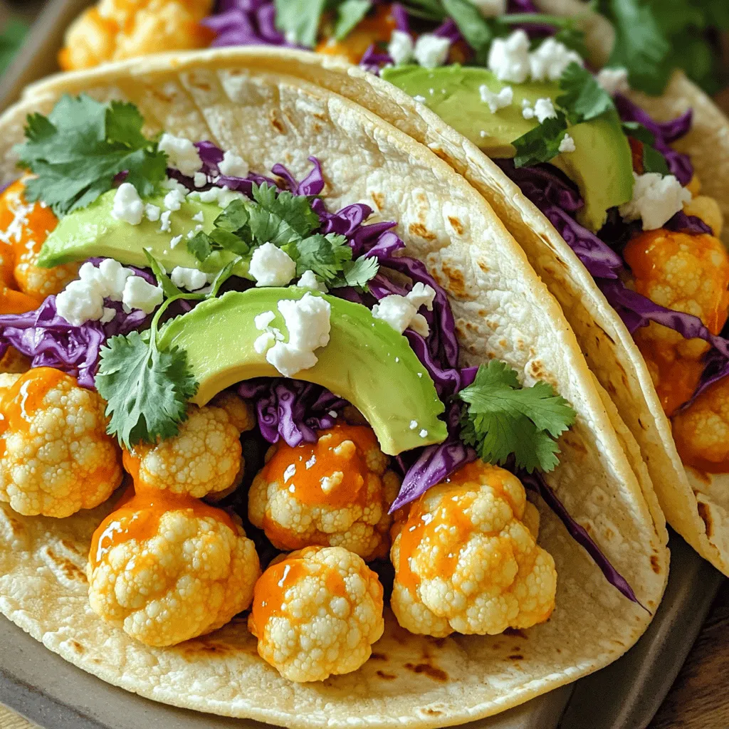 Air Fryer Buffalo Cauliflower Tacos Einfach und Lecker