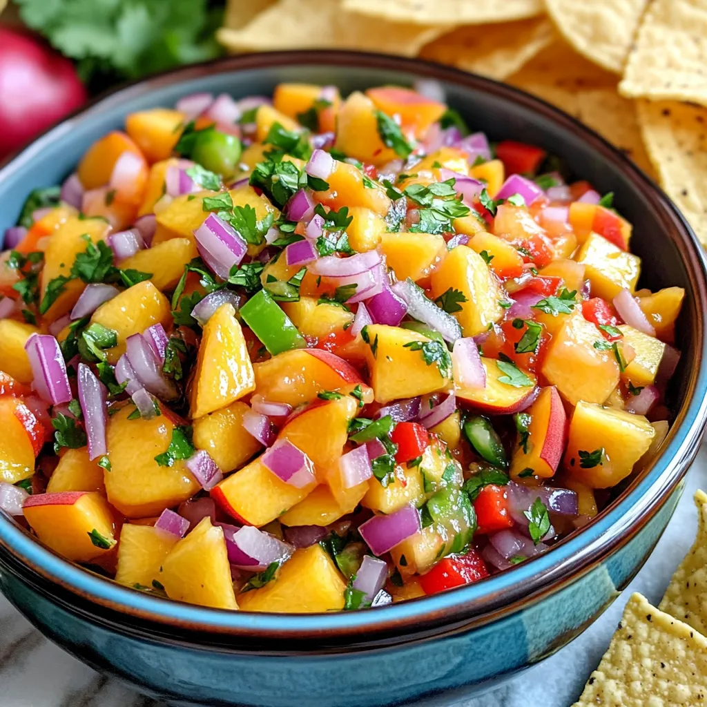 Frische Pfirsich Salsa Genießen und Selbst Gemacht