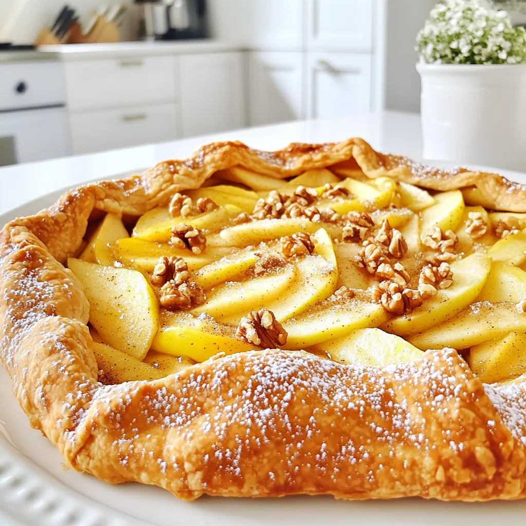 Rustic Apple Walnut Galette Einfache und köstliche Torte