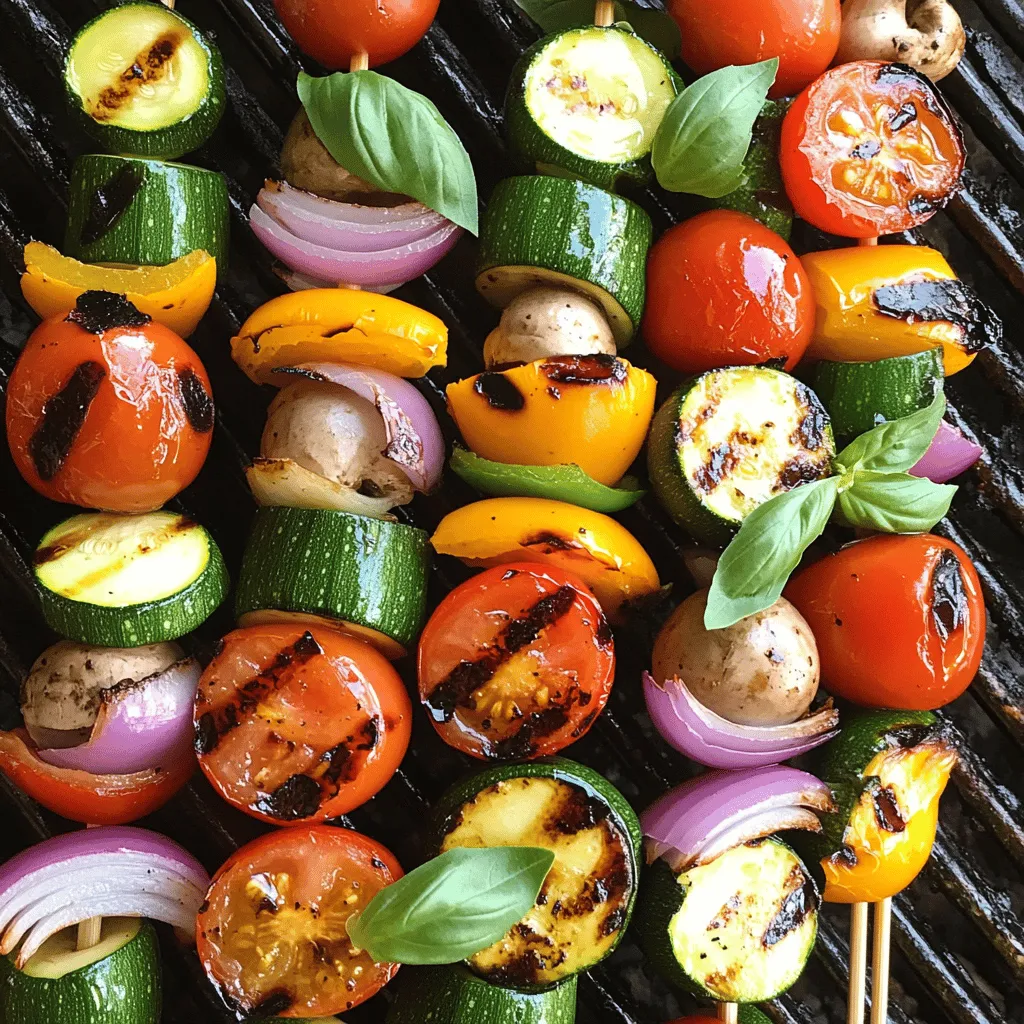 Grilled Vegetable Skewers Einfaches und köstliches Rezept