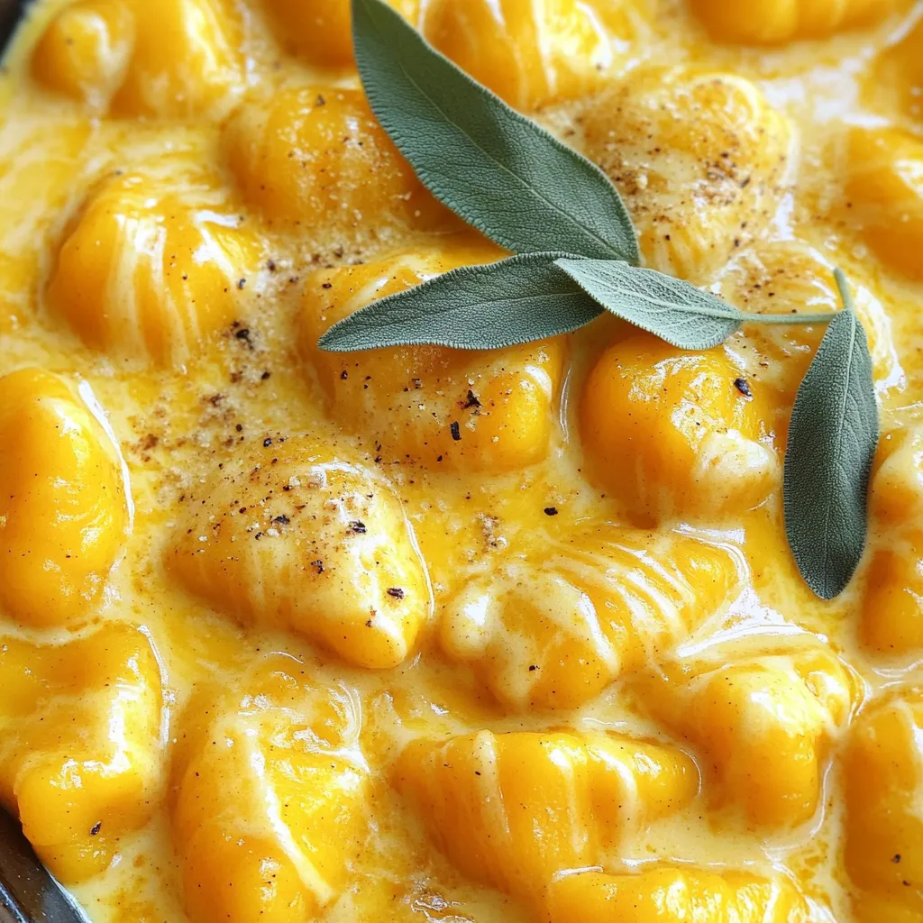 Cremige Kürbis-Alfredo-Gnocchi Einfache und Leckereien