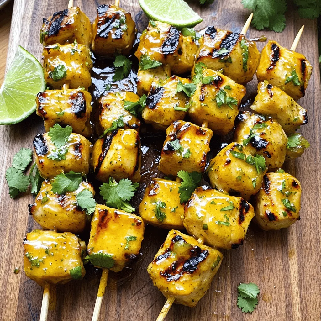 Honig-Limetten-Hühnchenspieße Lecker Und Einfache Zubereitung