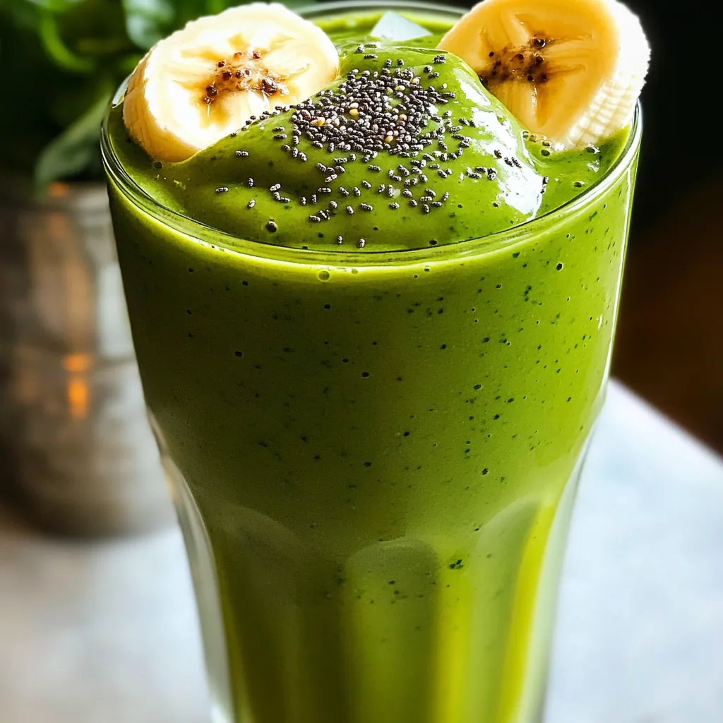 High-Protein Matcha Green Smoothie für Energie