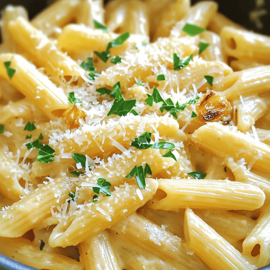 One-Pot Roasted Garlic Creamy Pasta Genial und Einfach