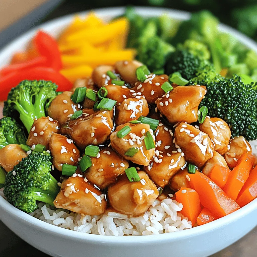 Teriyaki Chicken Bowls Schnelle und einfache Mahlzeit
