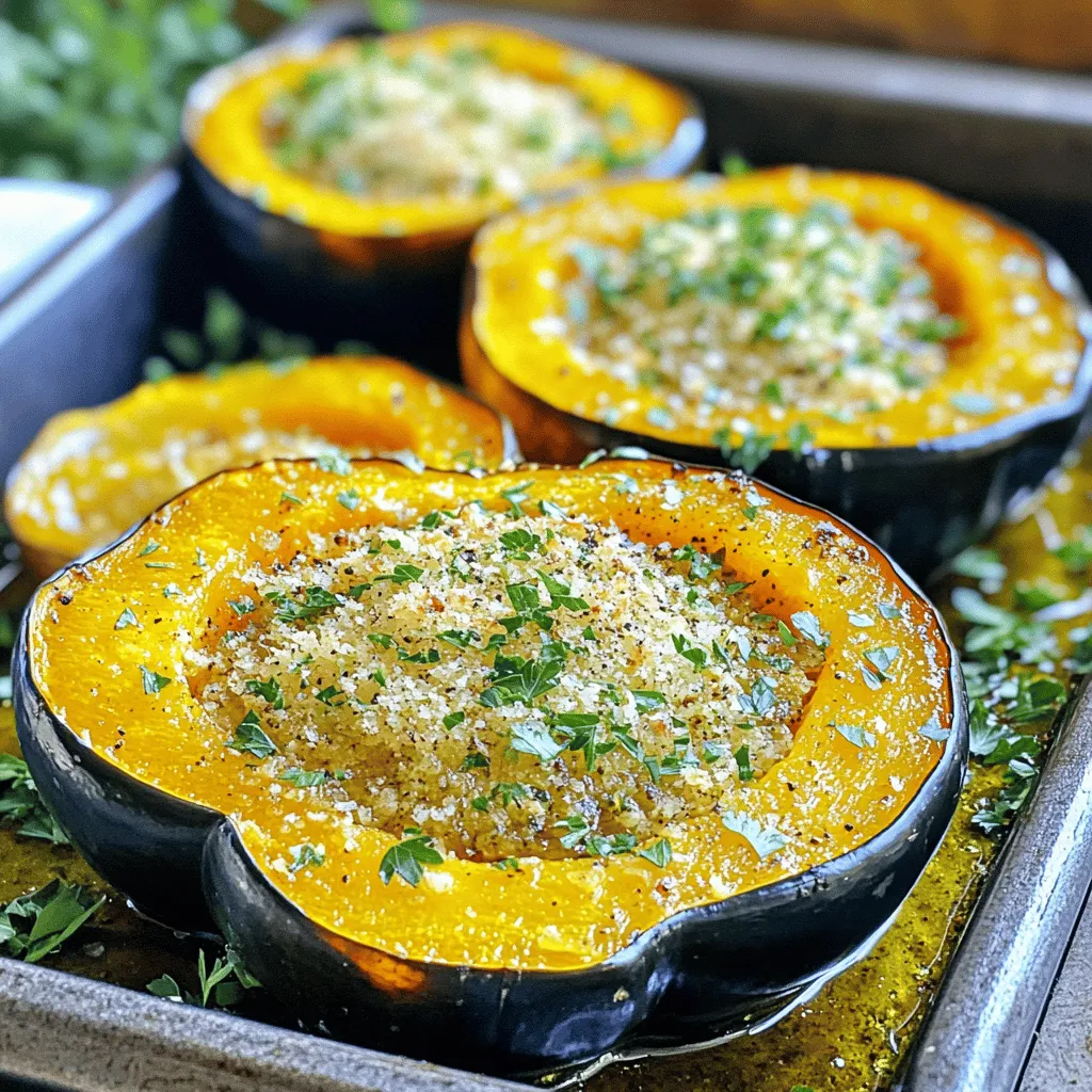 Parmesan Kräuter Röst-Eichelkürbis lecker zubereiten