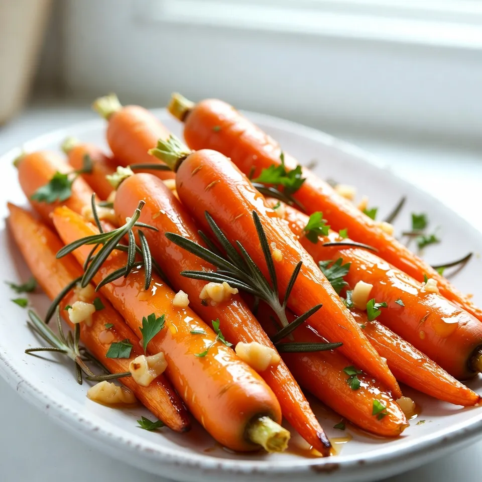 Honey Garlic Roasted Carrots Köstliches Rezept entdecken