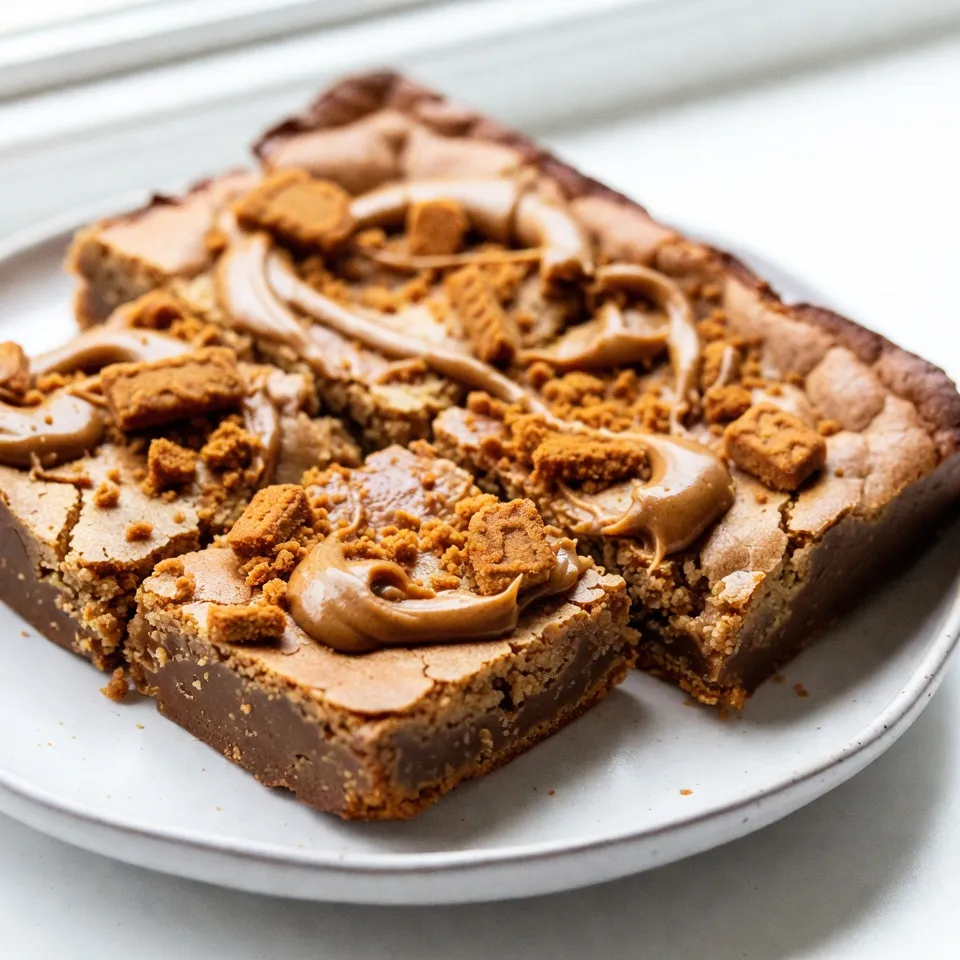 Biscoff Cookie Butter Blondies mit unwiderstehlichem Geschmack