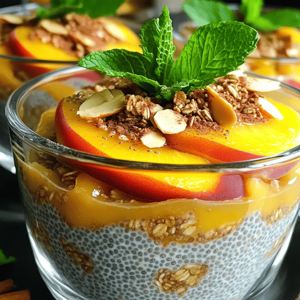 Peach and Chia Breakfast Bowl Kraftvolles Rezept