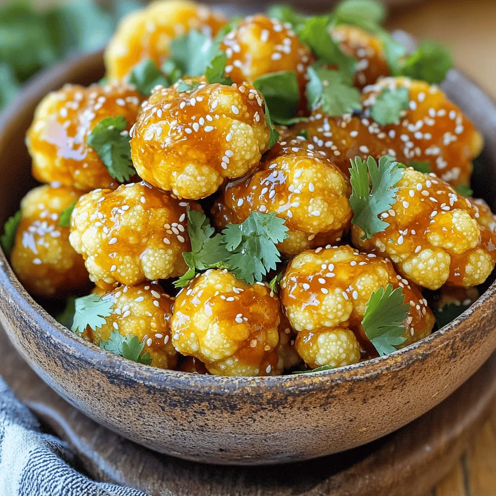 Sriracha Honey Cauliflower Bites Leckere Snack-Idee