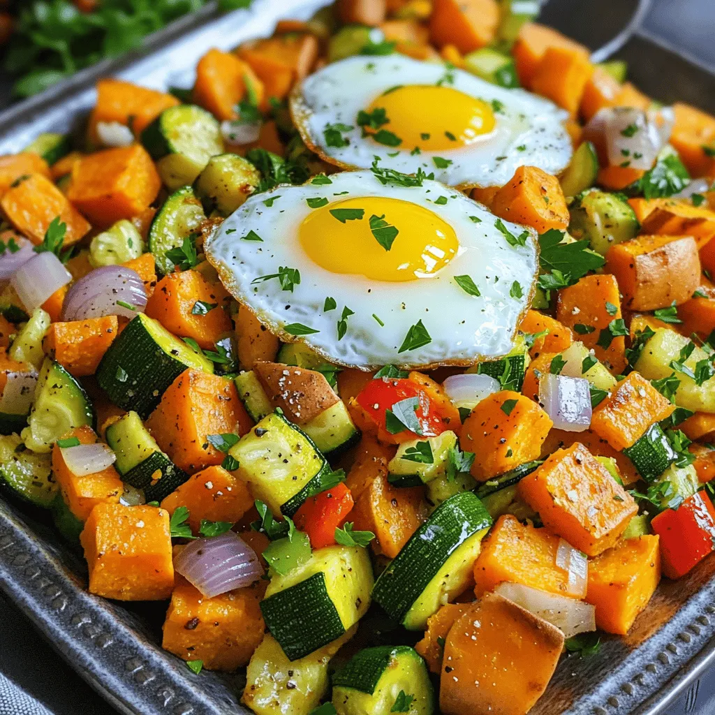 Zucchini Sweet Potato Hash Einfach und Lecker Rezept
