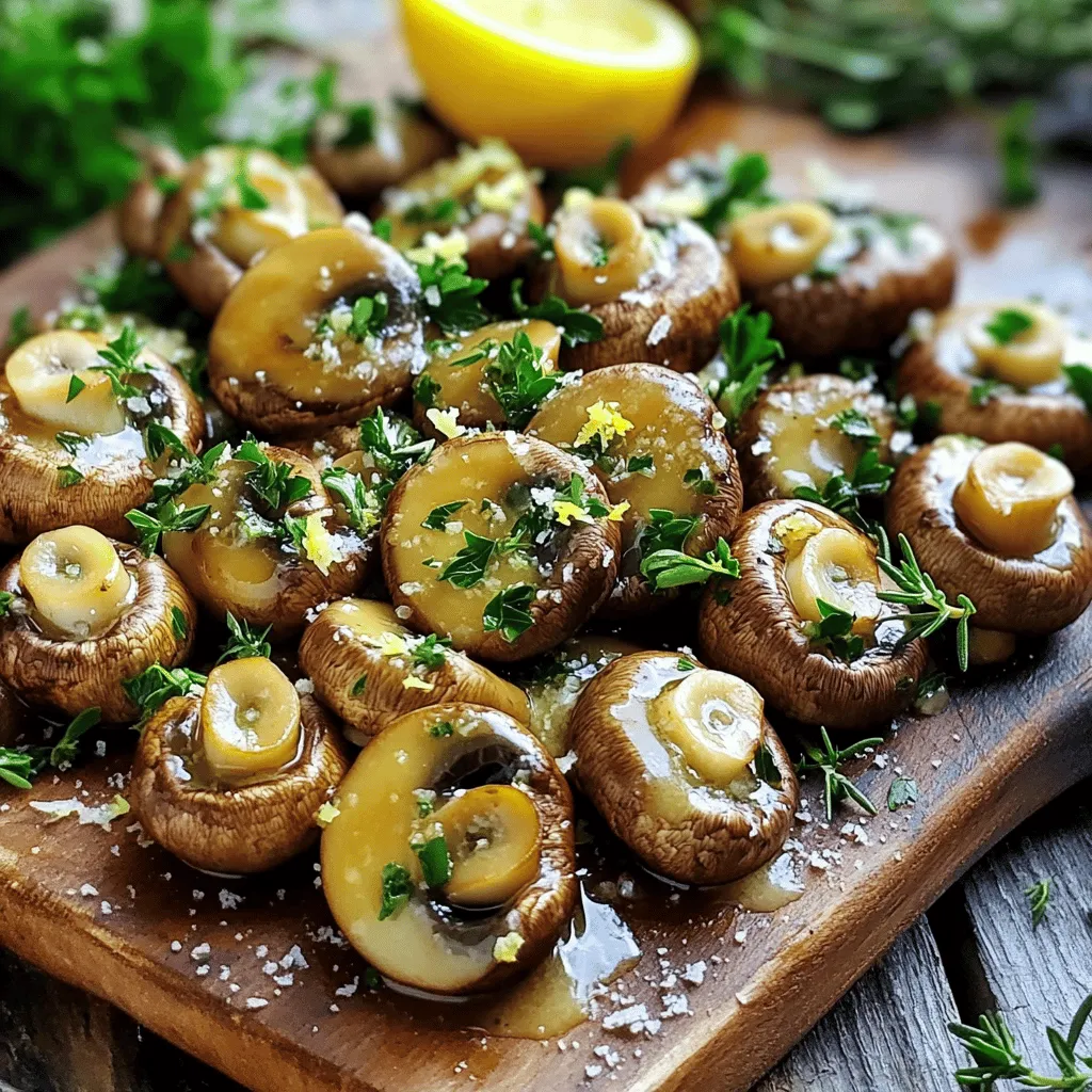 Kräuter-Knoblauch-Butter-Pilze schmackhaft zubereiten
