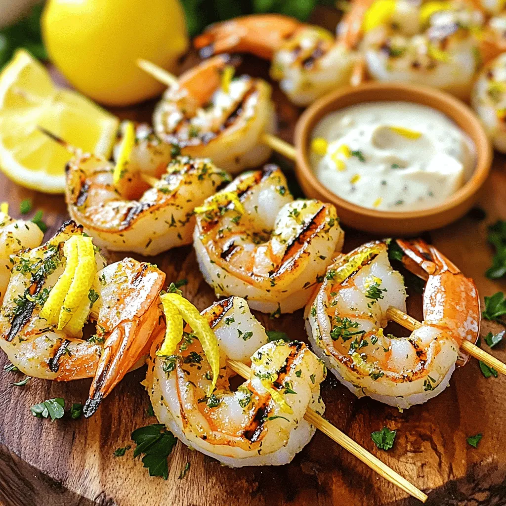 Lemon Herb Grilled Shrimp Einfach und Köstlich Zubereiten
