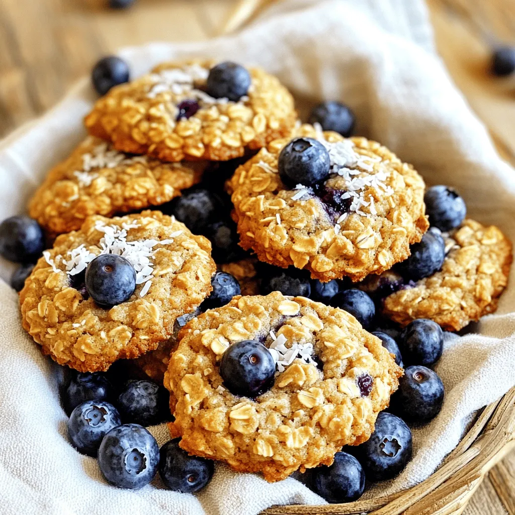 Blaubeer Haferflocken Frühstückskekse Gesund und Lecker