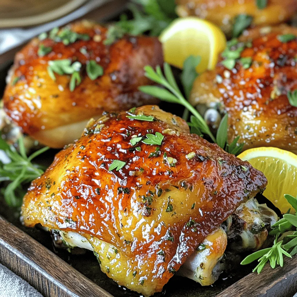 Knoblauch Kräuter Geräucherte Hähnchenschenkel Rezept