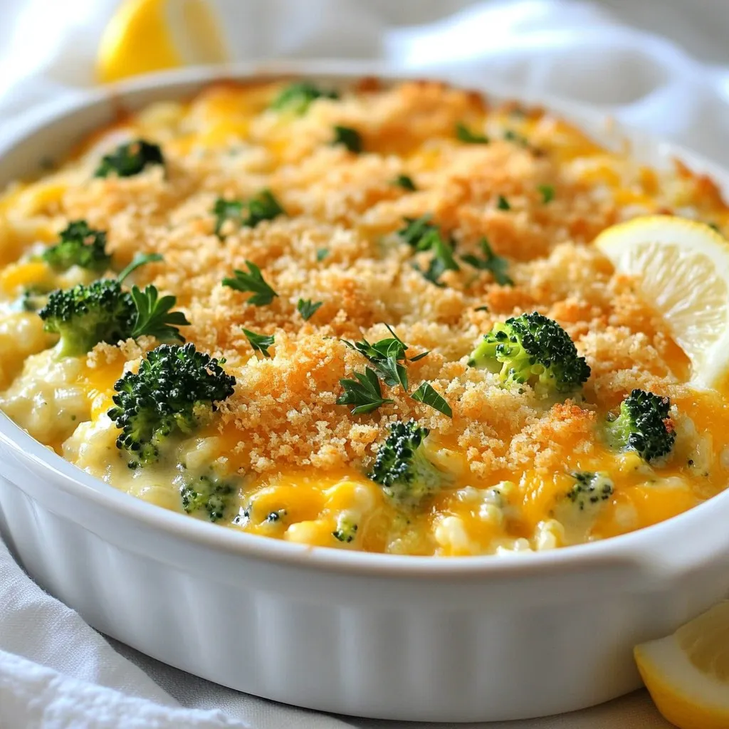 Cheesy Broccoli Rice Casserole Einfache und schnelle Speise