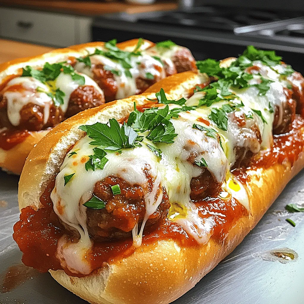Einfache Easy Meatball Subs Schnelles und Leckeres Gericht