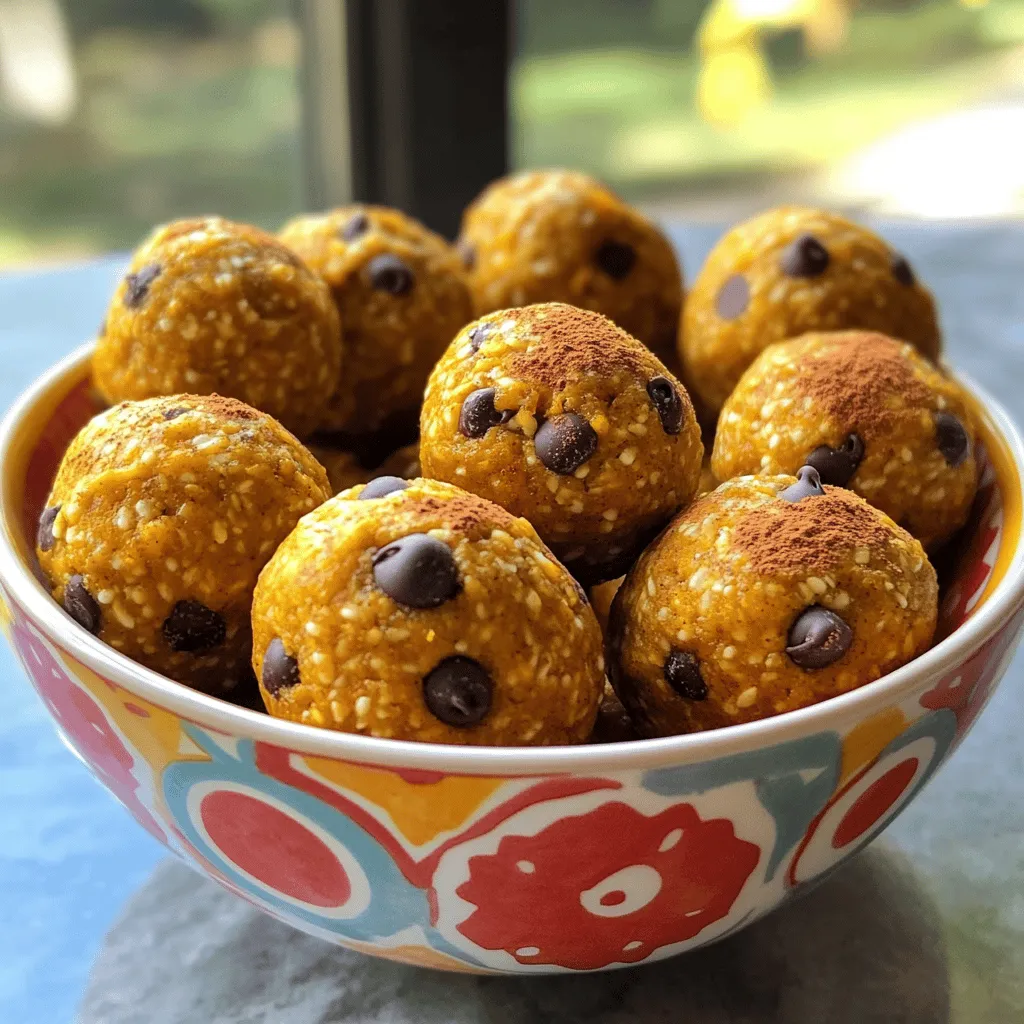 Pumpkin Spice Energy Bites gesunde Snackidee