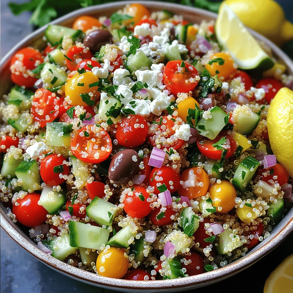 Mediterranean Quinoa Salad Frisch und Gesund Genießen