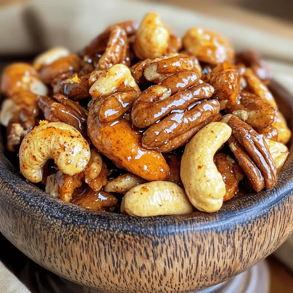 Sweet and Spicy Roasted Nuts Knuspriger Genuss
