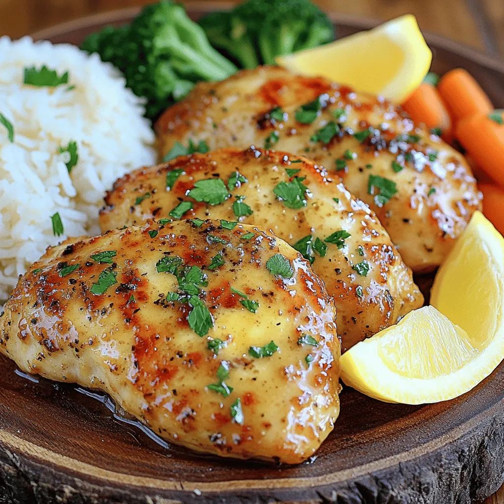 - 4 Hähnchenbrustfilets, ohne Haut und Knochen - 1/2 Tasse ungesalzene Butter (1 Stück) - 8 Knoblauchzehen, fein gehackt