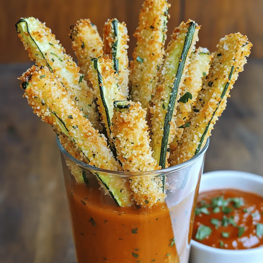 Crispy Baked Zucchini Fries Knusprig und Lecker Rezept