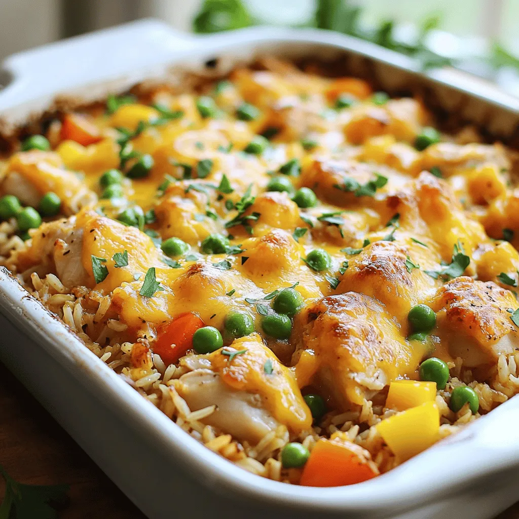 Herzhaftes Hühnchen und Reis Auflauf Rezept genießen
