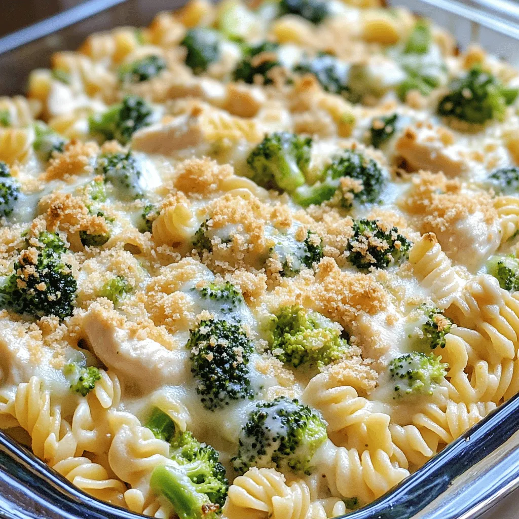 Chicken and Broccoli Alfredo Bake Einfach und Lecker