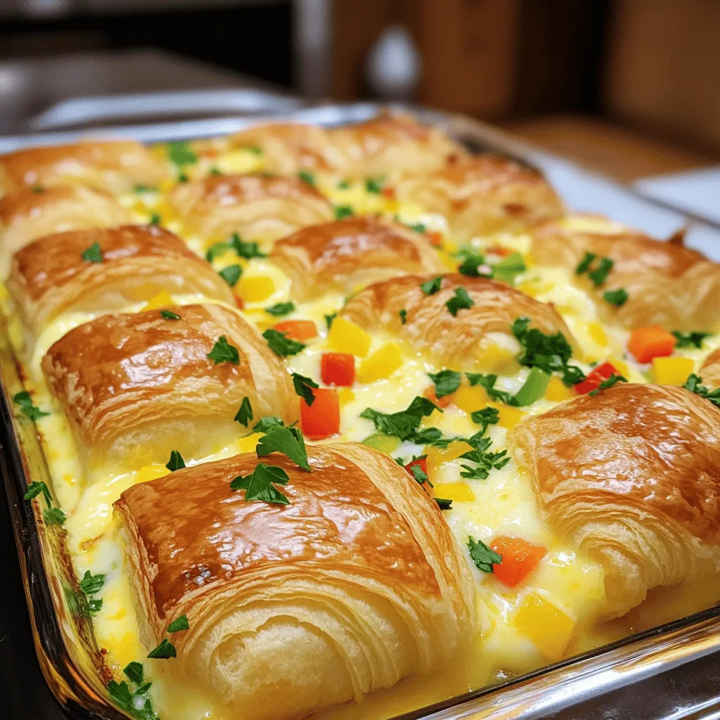 - 4 große Croissants - 6 Eier - 2 Tassen Milch - 1 Tasse geriebener Käse