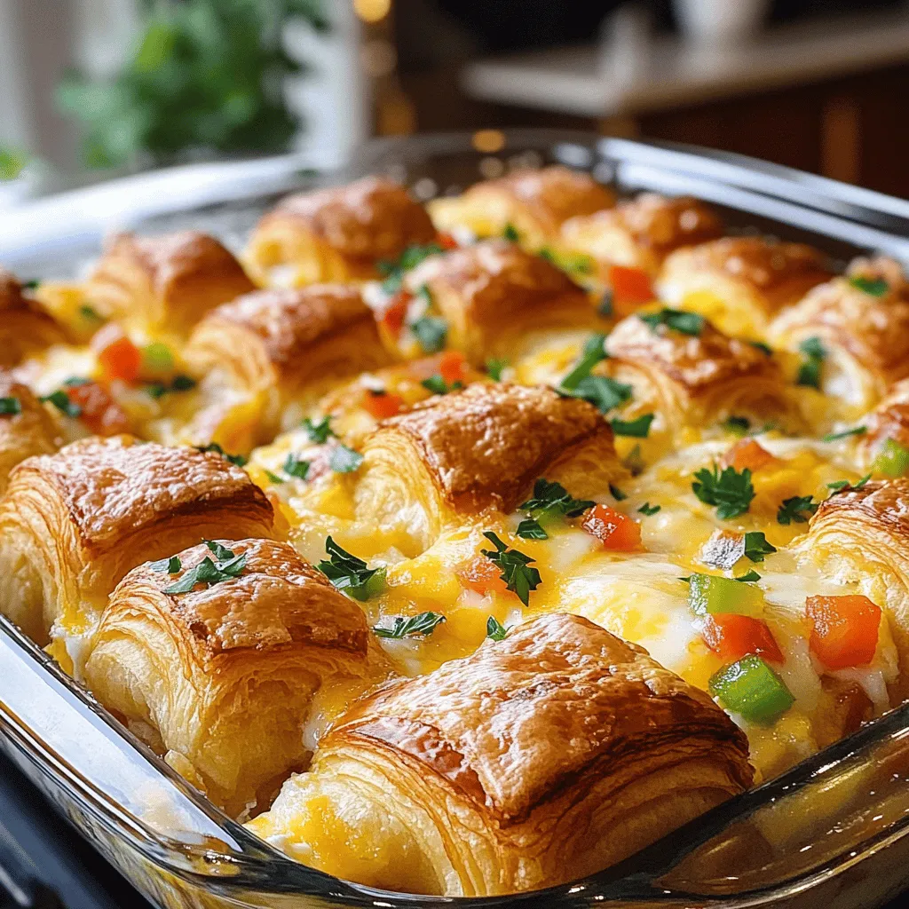 Übernachtete Croissant Frühstück Auflauf Rezept