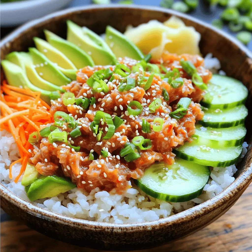 Einfache Spicy Tuna Sushi Bowls Schnell und Lecker
