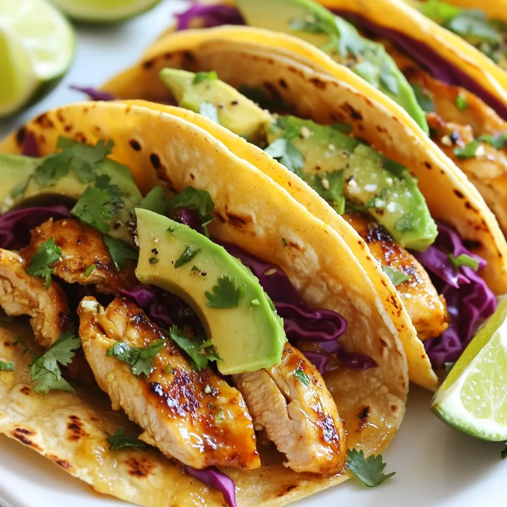 Honey Lime Chicken Tacos Einfache und köstliche Mahlzeit