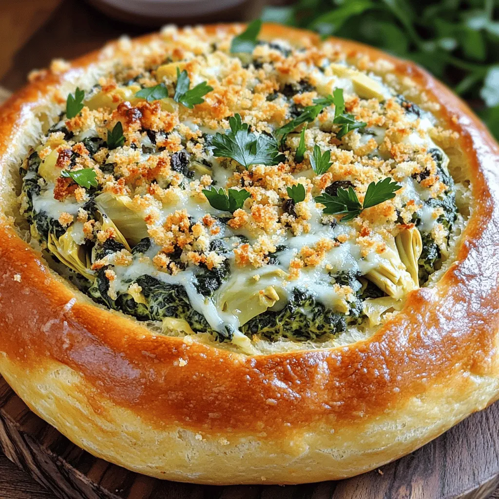 Spinach Artichoke Stuffed Bread Leckerer Genuss