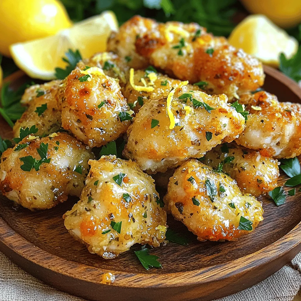 Knoblauch-Kräuter-Hühnchenbissen Einfaches Rezept