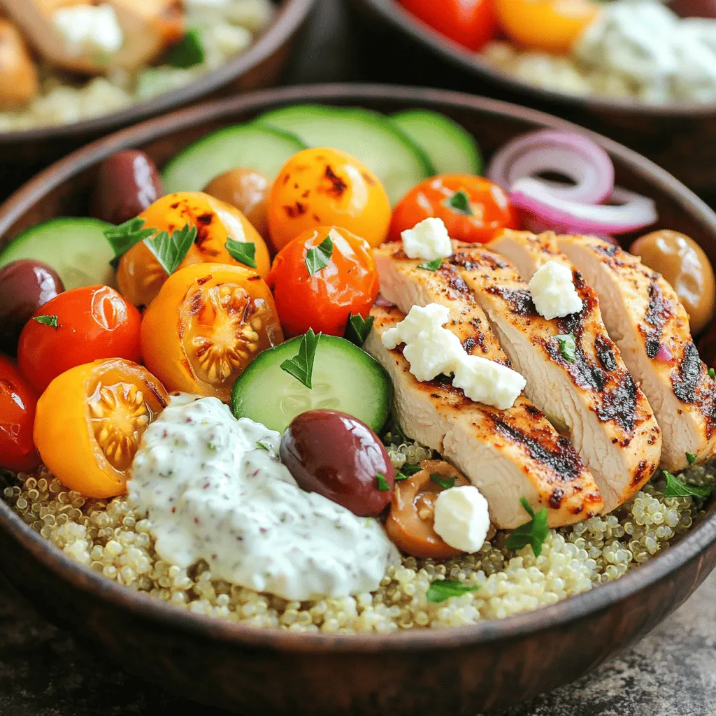 Für die Griechische Hähnchen-Bowl benötigen Sie einige einfache, frische Zutaten. Diese Zutaten bilden die Basis für ein köstliches Gericht. Hier ist, was Sie brauchen: