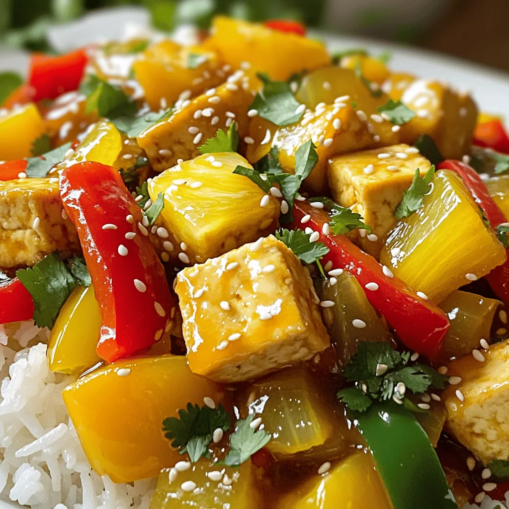 Sweet and Sour Pork Stir-Fry Einfache köstliche Mahlzeit