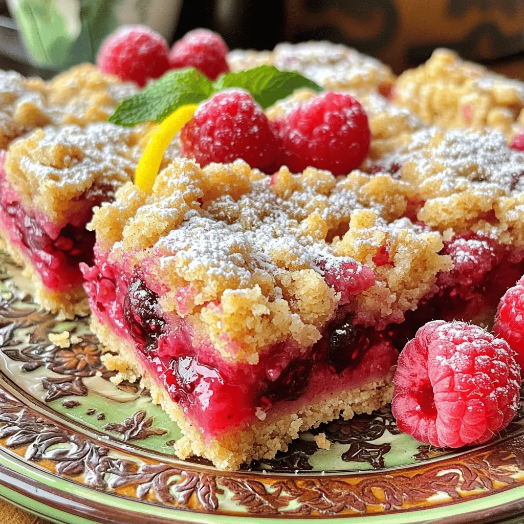 Leckere Himbeer-Limonade-Krümelriegel Rezept