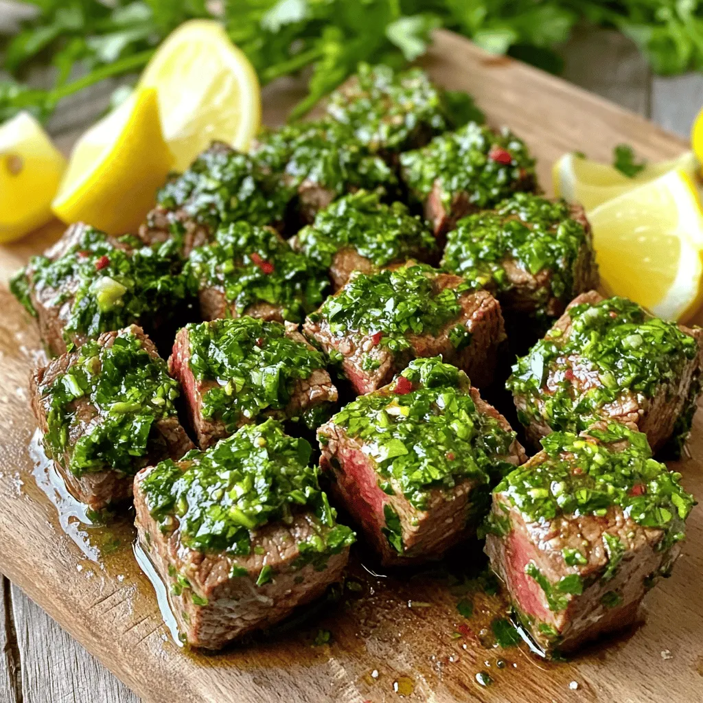 Air Fryer Chimichurri Steak Bites köstlich genießen
