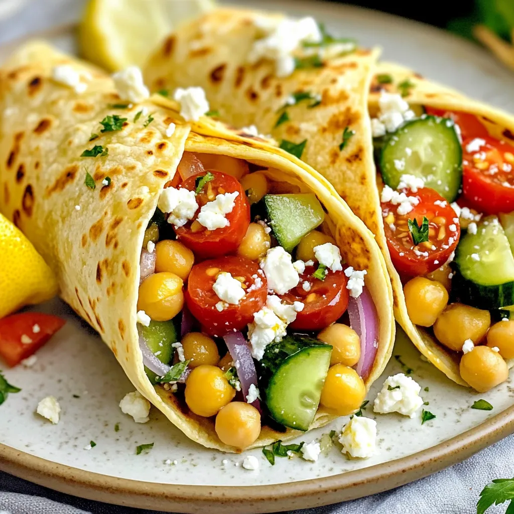 Kichererbsen Wraps Einfache und gesunde Mahlzeit