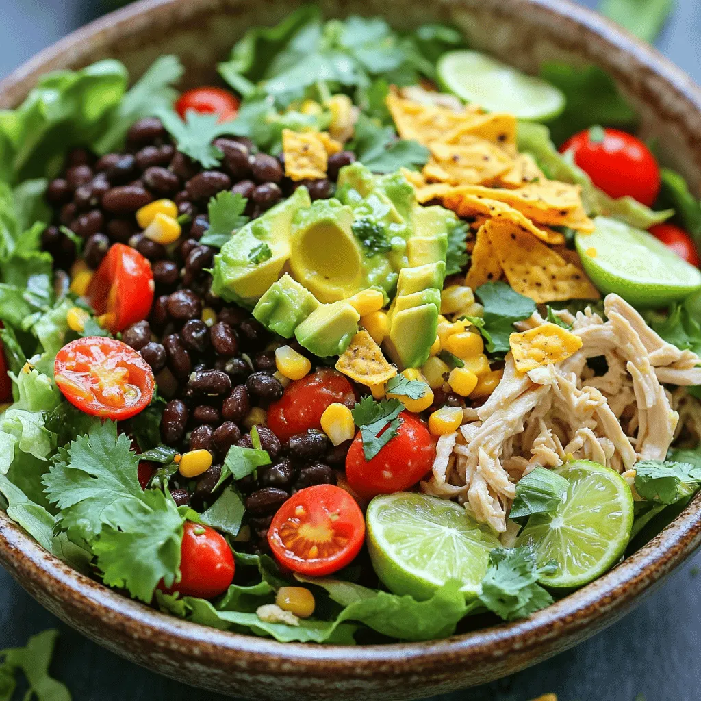 Südwestlicher Hähnchensalat Frisch und Gesund Genießen