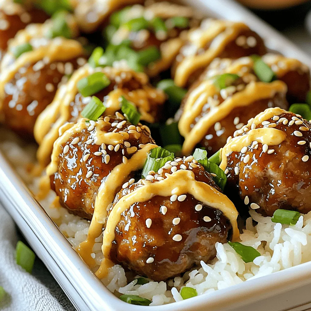Korean BBQ Fleischbällchen mit scharfer Mayo Rezept