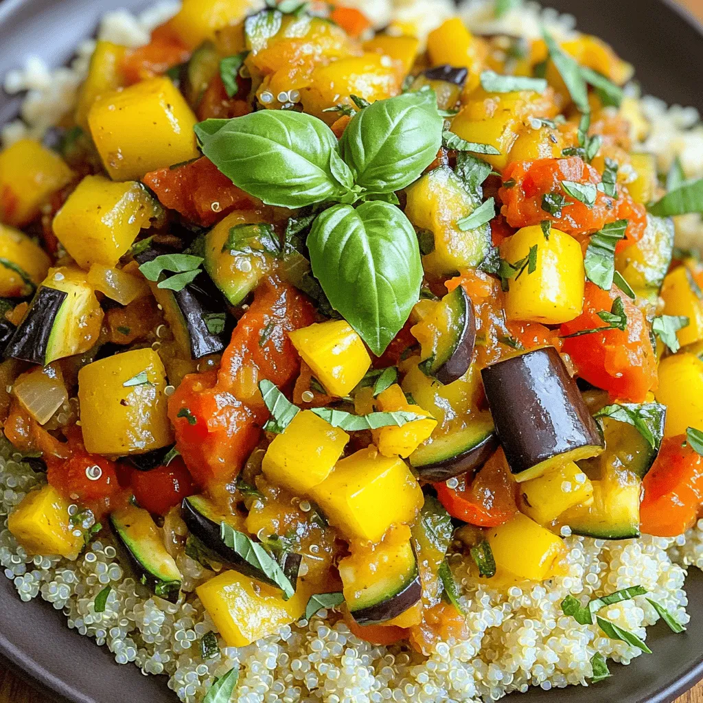 Rustic Ratatouille mit Quinoa Köstlich und Nahrhaft