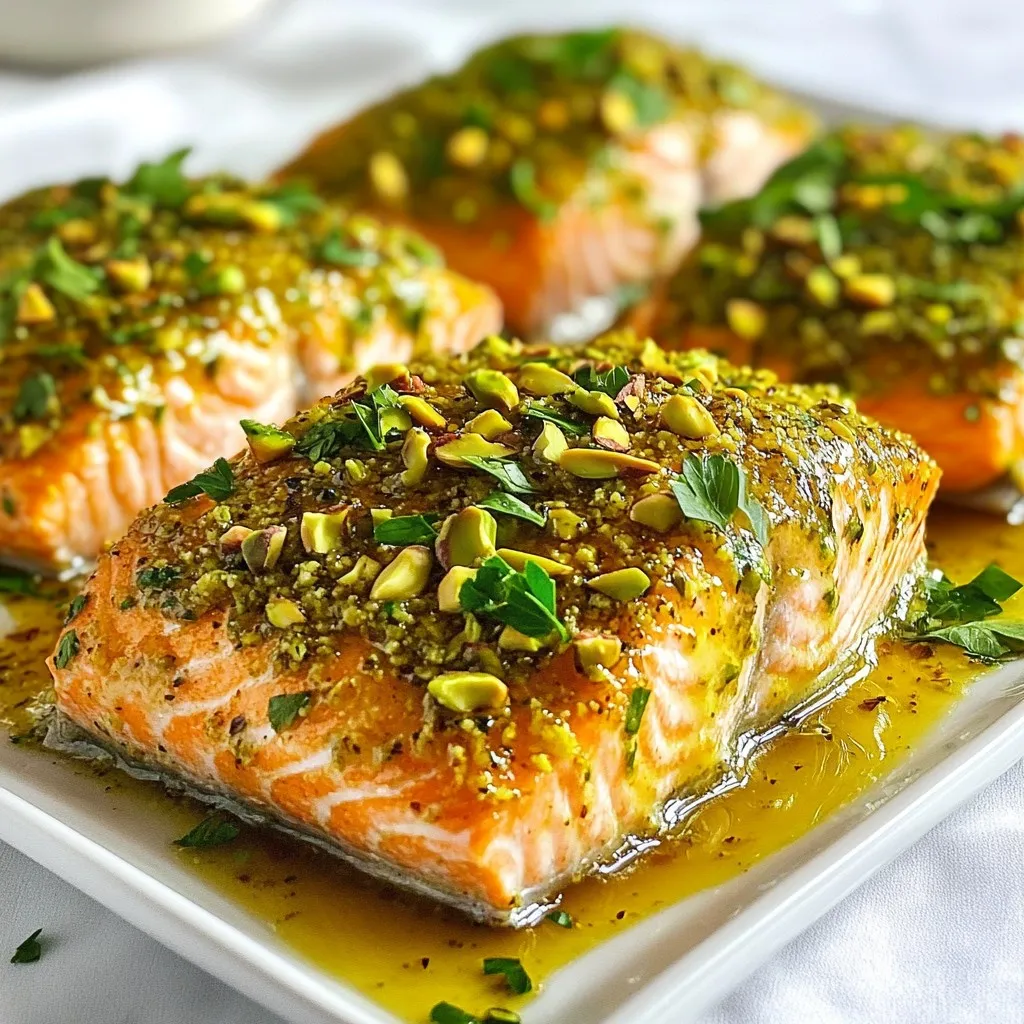 Köstlicher Pistachio Crusted Salmon Einfach Zubereiten