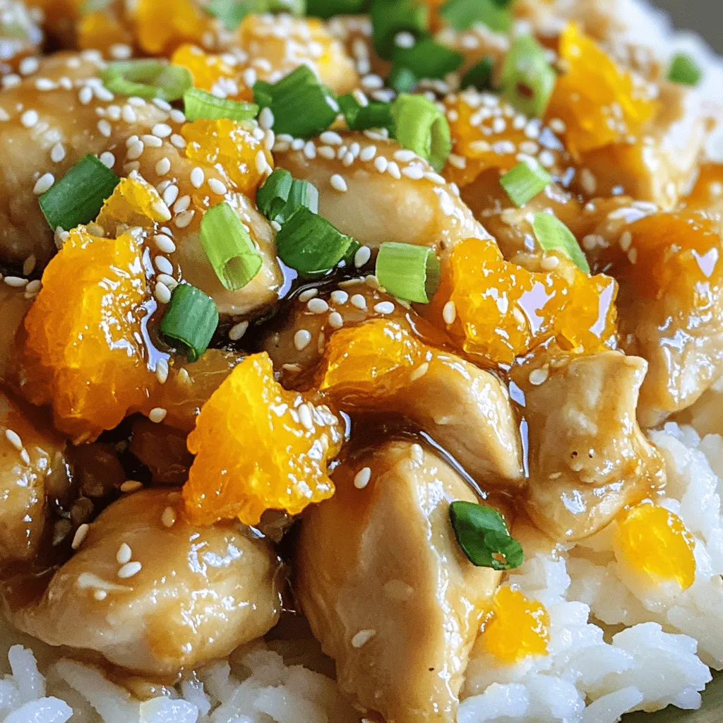 3 Ingredient Orange Chicken Schnelle und einfache Mahlzeit