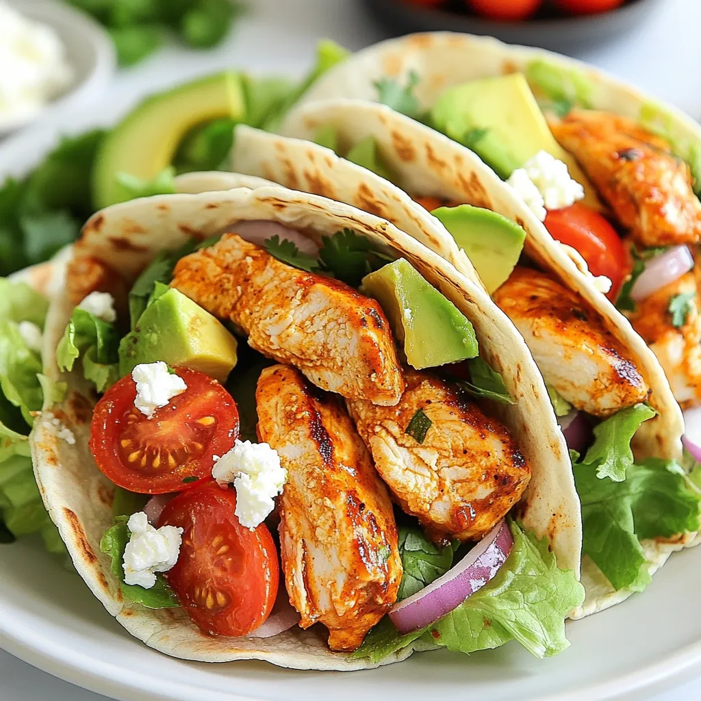 Spicy Chipotle Chicken Wraps Ein schnelles Rezept